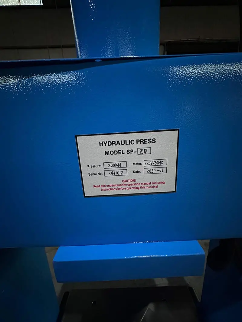 เครื่องอัดไฮดรอลิก SP-20 4