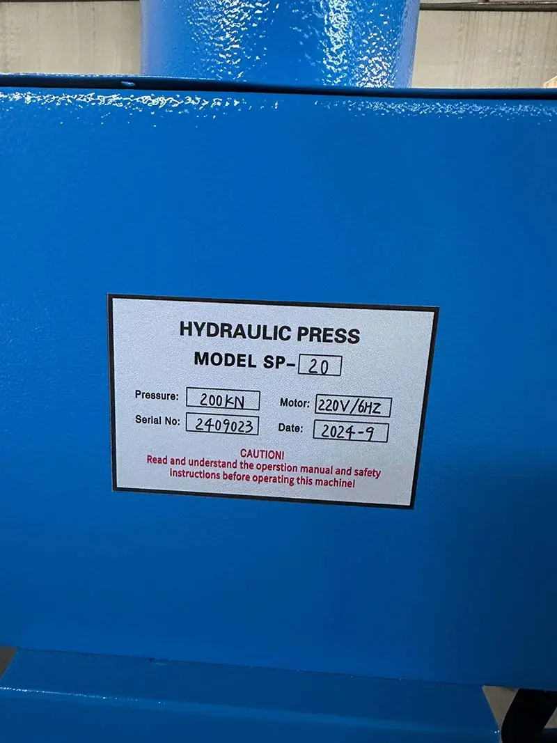เครื่องอัดไฮดรอลิก SP-20 6